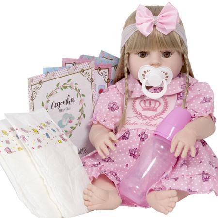 Boneca Loira Bebe Reborn na Magazine Luiza - Cegonha Reborn Dolls