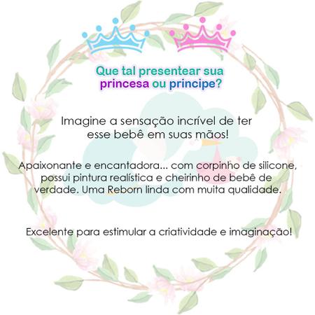 Boneca Bebê Reborn Menina Princesa Morena Grande Acessórios - Cegonha Reborn Dolls Imagem de Boneca Bebê Reborn Menina Princesa Morena Grande Acessórios