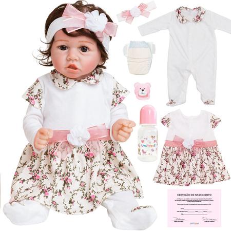 Boneca bebê Reborn Ana Julia 2 autentica com corpo inteiro - Baby Dolls -  Bonecas - Magazine Luiza