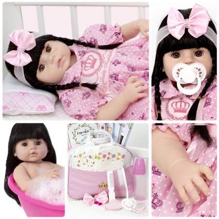 Boneca Bebe Reborn Realista Menina Original Recem Nascida - Bebê Reborn  Baby - Bonecas - Magazine Luiza