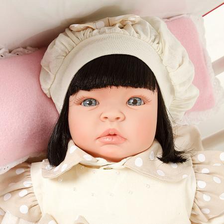 Bb Reborn Boneca Newborn Morena Kawaii Completa 23 Acessório em Promoção na  Americanas