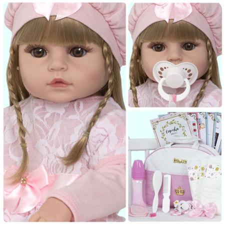 Boneca Bebê Reborn Original Banho - Cegonha Reborn Dolls - Boneca