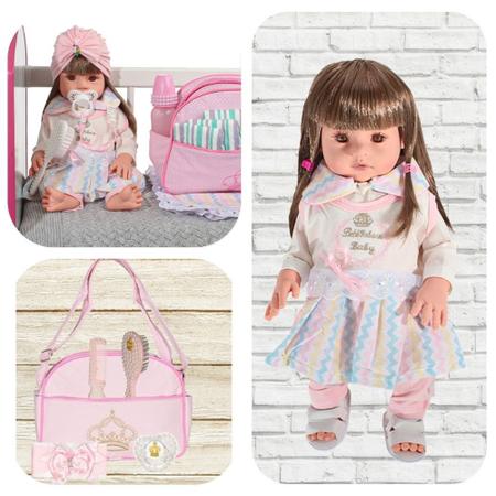 Boneca Reborn Roupa Rosa Menina Silicone + Enxoval Completa - Cegonha Reborn  Dolls - Boneca Reborn - Magazine Luiza