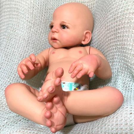 Bebê Reborn Menino Corpo Em Silicone Macio : : Brinquedos e  Jogos