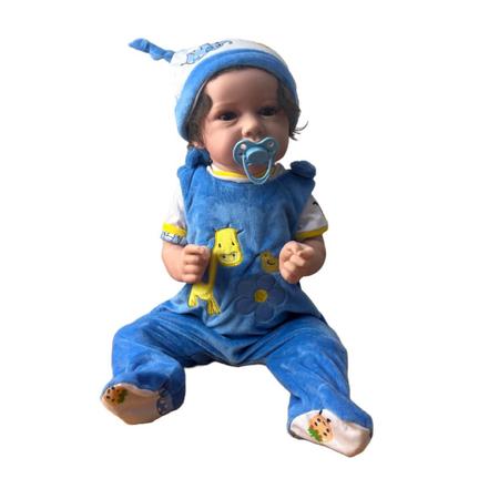 48cm full silicone reborn baby dolls boy girl bebe reborn menino