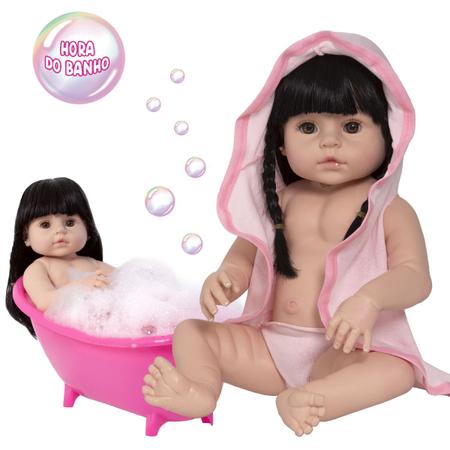 Boneca Bebê Reborn Morena Realista 20 Itens Bolsa Maternidade na Americanas  Empresas