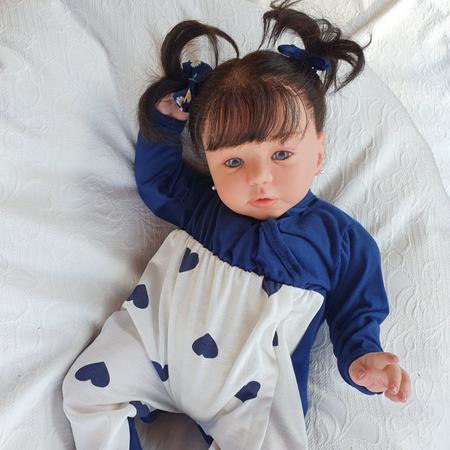 Boneca Reborn Baby Kiss Morena Linda Com Kit Maquiagem - Kaydora Brinquedos  - Boneca Reborn - Magazine Luiza