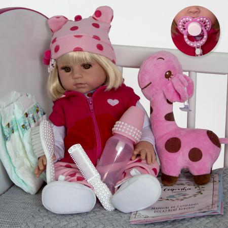 Boneca Bebe Tipo Reborn Barata 20 Acessorios Magazine Luiza - Cegonha Reborn  Dolls - Boneca Reborn - Magazine Luiza