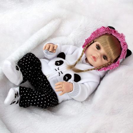 Roupa Para Boneca Bebe Reborn Laura Baby Panda - TRENDS Brinquedos