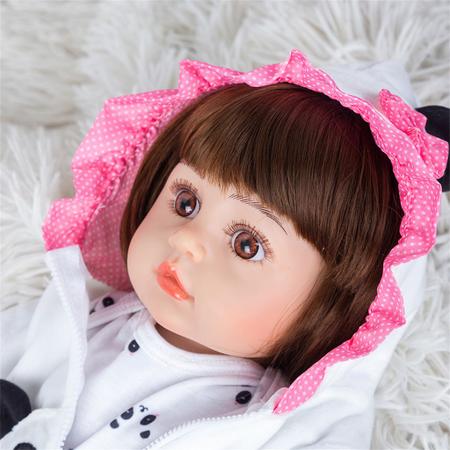 Bebê Boneca Reborn 46cm Super Realista Real Roupa Estilo Urso Panda Baby  Lol Promoção - Urso de Pelúcia Gigante Panda Loja Online - Oficial Curitiba