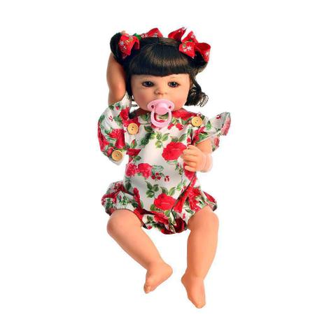 Boneca bebe reborn princesa original realista silicone 55 cm nova baby