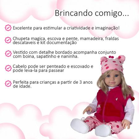 Boneca Baby + Bolsa Maternidade Magazine Luiza Enviamos Hoje
