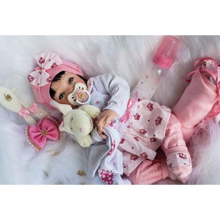 Boneca Bebê Reborn Real Princesa Morena - Cegonha Reborn Dolls