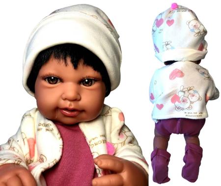 Boneca Anny Doll Baby Reborn Menina - 2441 - Cotiplás - Real Brinquedos