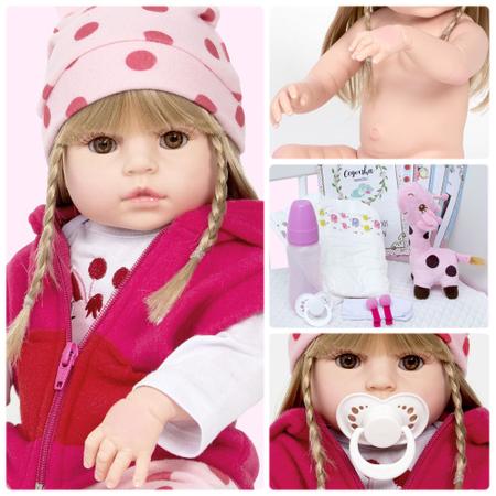 Bebe Boneca Reborn Silicone Realista Princesa Com 24 Itens - Cegonha Reborn  Dolls - Bonecas - Magazine Luiza