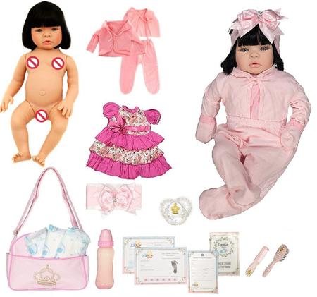 Boneca Bebê Reborn Realista Vários Itens E Bolsa Maternidade - Cegonha  Reborn Dolls - Bonecas - Magazine Luiza