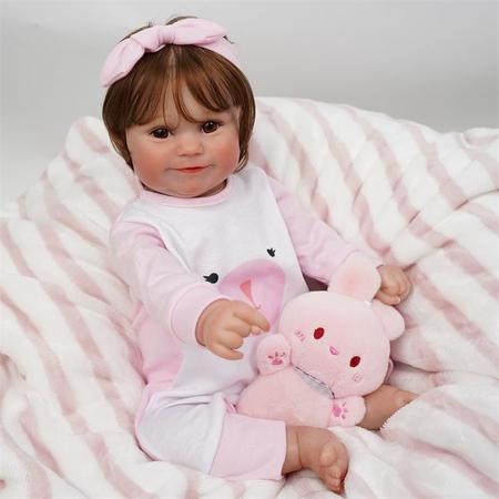 Bebê Reborn Sapinho Boneco Realista Brastoy Silicone Completa Chupeta  Mamadeira Roupa e Pelúcia - Bonecas - Magazine Luiza