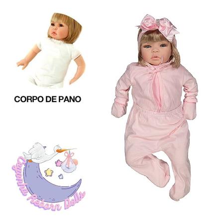 Boneca Baby Grande com Roupa de Xodo Bege Realista - Cegonha Reborn Dolls -  Boneca Reborn - Magazine Luiza