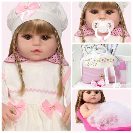 Bebe Reborn Pode Dar Banho Boneca Bolsa itens - Cegonha Reborn Dolls -  Bonecas - Magazine Luiza