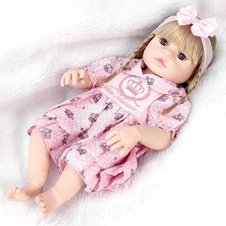 Boneca Bebe Reborn Menina Loira Enxoval Completo Envio 24hrs - Cegonha  Reborn Dolls - Bonecas - Magazine Luiza