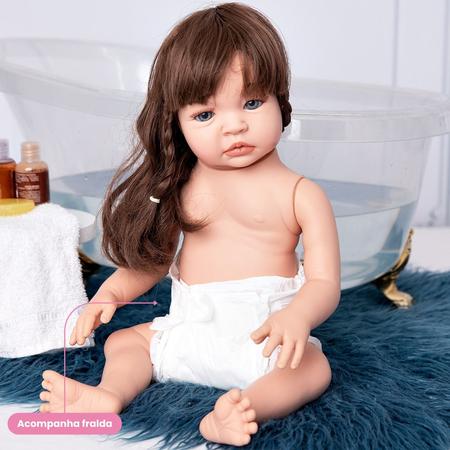 Imagem de Boneca Bebê Reborn Realista Menina Baby com Acessórios