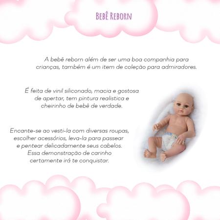 Boneca Menina Bebê Reborn Realista Pode Dar Banho + 18 Itens - USA