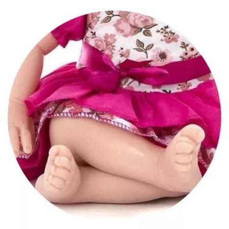 Boneca Reborn Bebê Realista Morena Cabelo Curto Princesa REF 1005