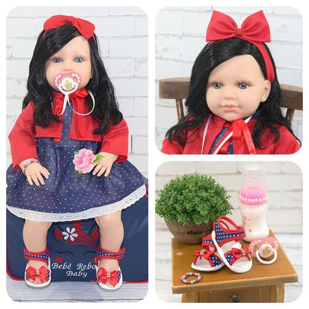 Boneca Bebe Reborn Baby Morena