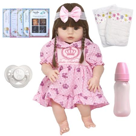 Bebê Reborn Princesa Menina Pode Tomar Banho Magazine Luiza - Cegonha Reborn Dolls - Boneca Reborn - Magazine Luiza
