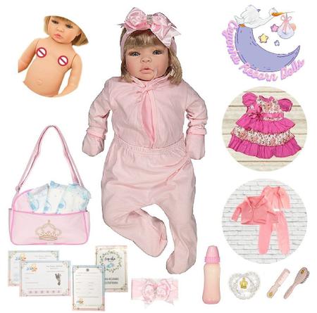 Boneca Bebe Reborn 100% Silicone Magazine Luiza - Cegonha Reborn Dolls -  Bonecas - Magazine Luiza