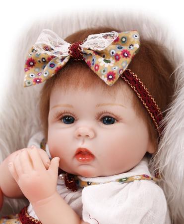 Imagem de Boneca Bebê Reborn Silicone Amanda 40cm