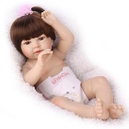 Boneca Bebe Reborn Laura Baby Gui 48 cm menino corpo algodão em Promoção é  no Buscapé