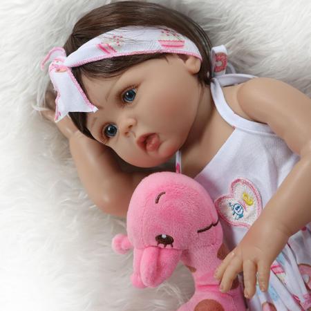 Bebe Reborn Original Girafinha Menina 100% Silicone 48cm Pode dar Banho -  Produtos Importados Brasil - Qualidade, Preço Baixo e Frete Grátis!