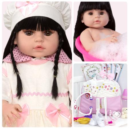 Bebê Reborn Realista Silicone Valentina