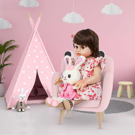 Bebê Reborn Realista Boneca Menina Articulada Vinil Acessórios Brinquedo Bonecas  Yasmin Com Cabelo Loiro Chupeta Magnética Aproximadamente 45cm Doll Realist  Pesadinha De Verdade Brinquedos Syd Nyl