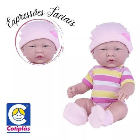 Boneca Sweet Reborn Papinha 2439 - Cotiplás