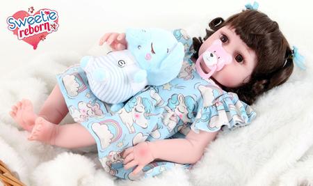 Bebê Sweetie Reborn (R) Menino Realista Silicone-doll 48cm - S3 - Bonecas -  Magazine Luiza