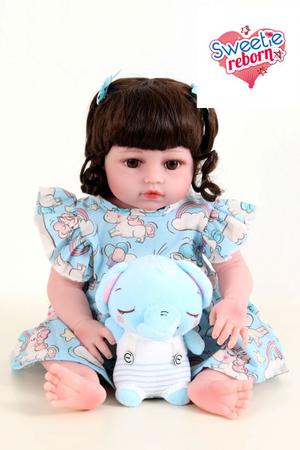 Bebê Sweetie Reborn (R) Menino Realista Silicone-doll 48cm - S3 - Bonecas -  Magazine Luiza