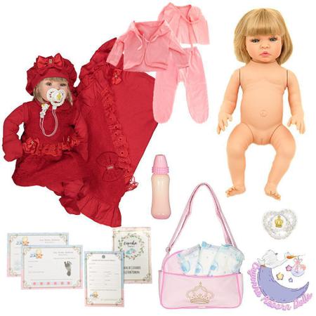 Boneca Bebe Reborn Barata Menina Loira 23 Acessorios De Luxo - Cegonha  Reborn Dolls - Boneca Reborn - Magazine Luiza