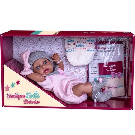 Boneca Menino Reborn Boutique Dolls 474 Supertoys - Sacolão.com