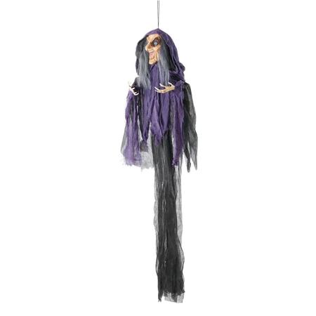 Imagem de Boneca bruxa elvira decorativa 140cm - halloween