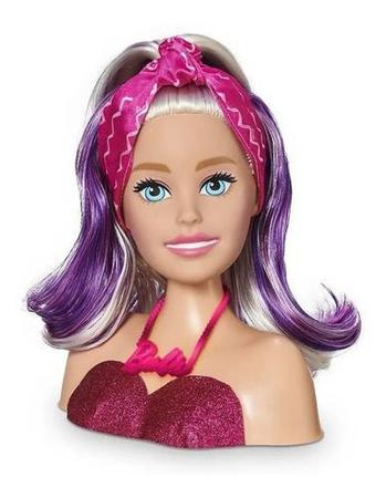 Boneca Busto Barbie Styling Faces C/ Maquiagem Brinquedo Infantil Menina C/  Acessórios- Pupee - Boneca Barbie - Magazine Luiza