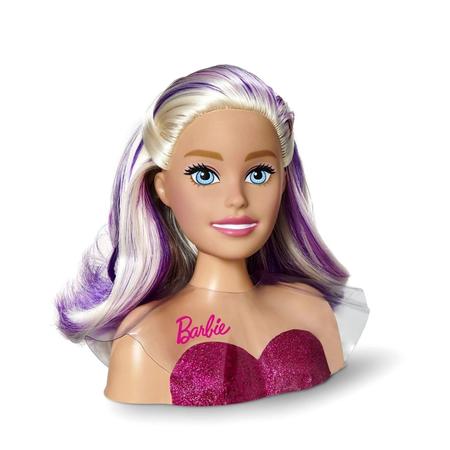 Barbie Styling Head Faces Barbie De Maquiar/pentear 12 Acess