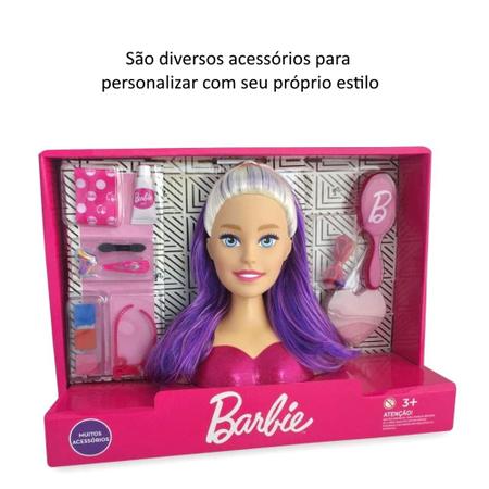 Busto Boneca Barbie Styling Face Maquiagem Pupee Original 1265 + 3