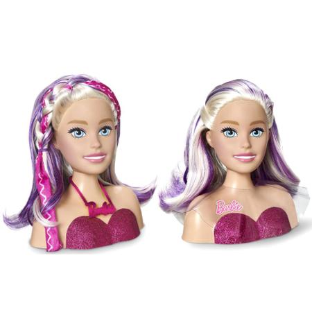 Busto Da Barbie Styling Head Faces Com Cartela De Maquiagem