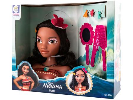 Imagem de Boneca Busto Disney Moana com Acessórios Cotiplás