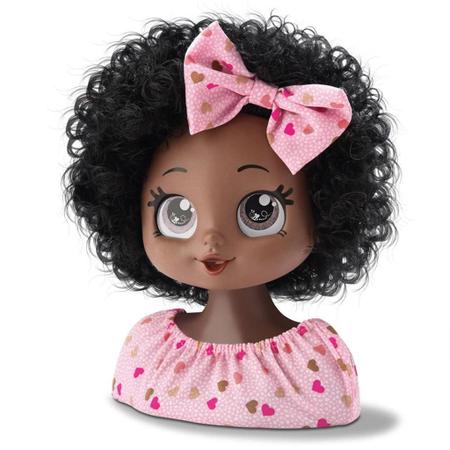 Boneca Busto Infantil Kit Maquiagem Pentear Acessórios Negra 788 - Bee Toys  - Boneca Barbie - Magazine Luiza