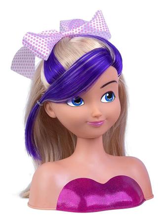 Boneca Busto Nancy Hair Super Toys Fazer Maquiagem