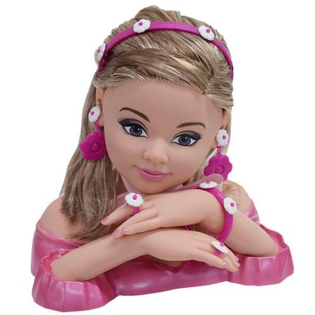 Boneca Charmosa Penteados Maquiagem Salão Infantil Brincar em Promoção na  Americanas