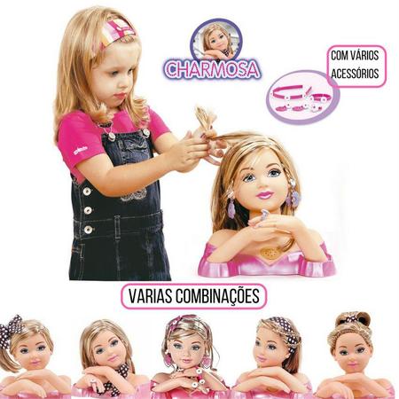 Boneca Charmosa Pentear Tiara Brincos Maquiagem - Cotiplas - Bonecas -  Magazine Luiza